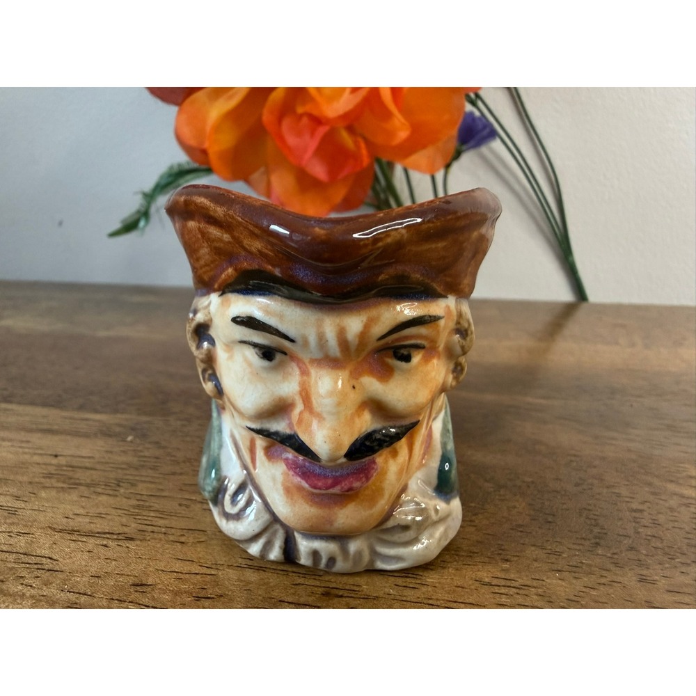 Vintage Occupied Japan Toby Jug Character Mug Pirate 1940s Ceramic